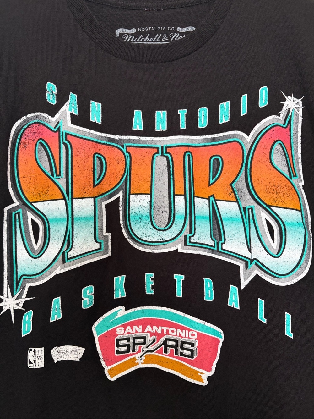 Mitchell & Ness Nostalgia Co San Antonio Spurs Tee US Size M